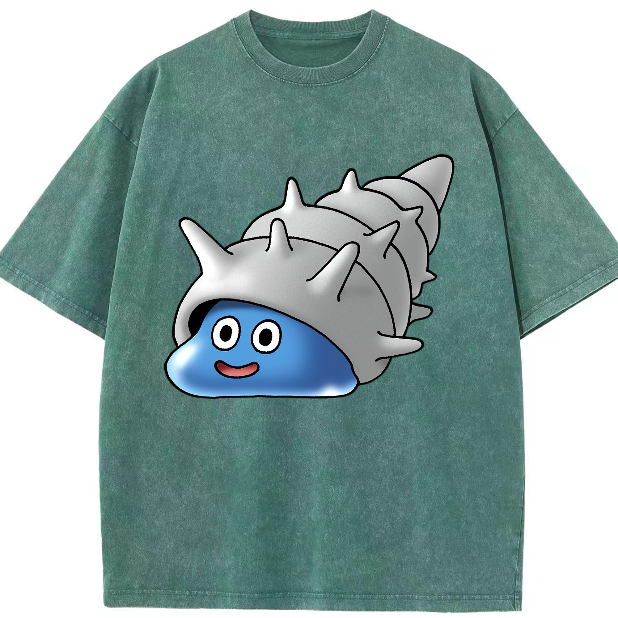 （画像用） ドラゴンクエスト Doragon Kuesuto Dragon Quest 綿100% ヴィンテージ風 半袖Tシャツ（フロントプリント）